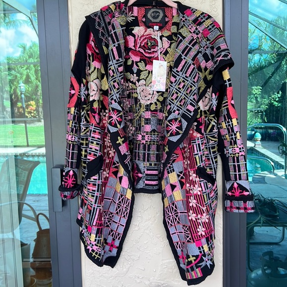 JOHNNY Was BN w tags sweater/ cardigan - Picture 1 of 9